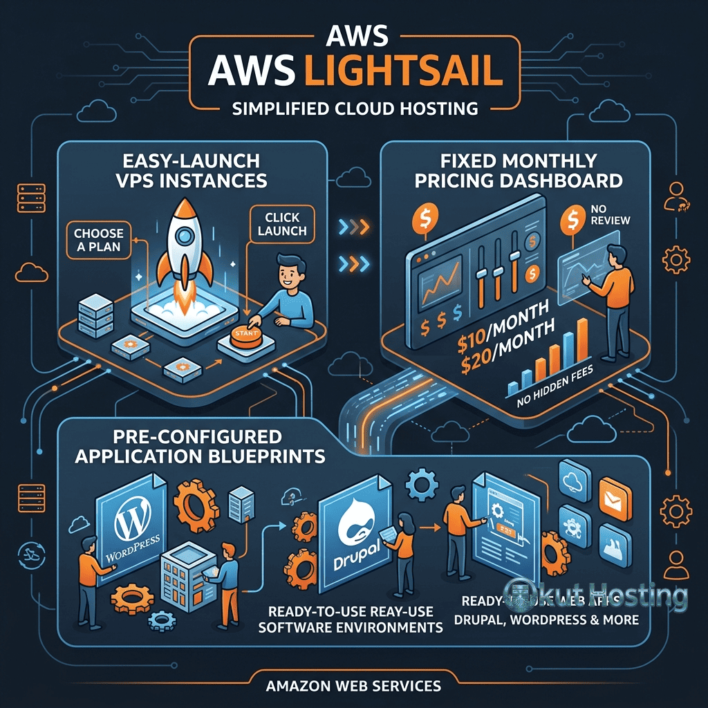 AWS Lightsail Service - Simplified Amazon Cloud Hosting - Featured Image